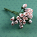 Букетик мини-роз с закрытым бутоном "Бледно-розовый", 25 шт (Impresse)