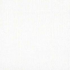 Кардсток Bazzill Basics 30,5х30,5 см однотонный с текстурой холста, цвет белый