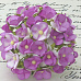 Букетик двухслойных цветочков "Свадебные, фиолетовые", 10 шт (Impresse)