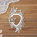 Чипборд "Орнамент со звездой и цепью 3", 7,1х11,7 см (Просто небо)