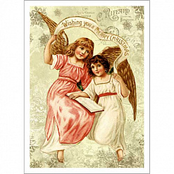 Тканевая карточка "Ангелы. Ангелы радости" (ScrapMania)