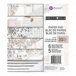 Набор бумаги 15х15 см "Pretty pale", 30 листов (Prima Marketing)