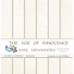 Набор бумаги 30х30 см "The age of innocence. Невинность", 12 листов (Польша)