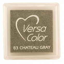 Подушечка чернильная пигментная Versacolor, размер 2,5х2,5 см, цвет замковый серый