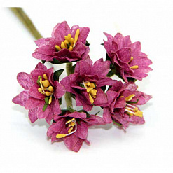 Букетик лилий "Пурпурный", 6 шт (Рукоделие)