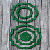 Набор вырубок из фоамирана "Рамочки", цвет зеленый (Матрешка)