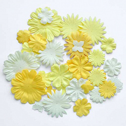 Набор бумажных цветов "Цедра лимона", 36 шт (Dalprint)
