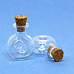 Стеклянная бутылочка с пробкой "Бублик", 1,5 мл (Рукоделие)