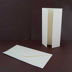 Набор заготовок для открыток 10,5х21см "Калитка кремовая" с конвертами (DoCrafts)