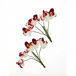 Букет орхидей "Белые с бордовым" (ScrapBerry's)
