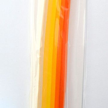Набор полосок для квиллинга 7 мм "Желто-оранжевый микс" (Mr.Painter)