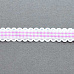 Лента репсовая "Розовая клетка", ширина 1,5 см, длина 0,9 м