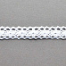 Лента кружевная хлопковая "Белая 8", ширина 2 см, длина 0,9 м