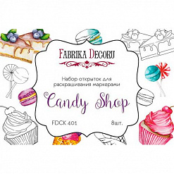 Набор карточек "Candy shop" (Фабрика Декору)