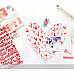 Набор бумаги 15х15 см с фольгированием "Loves me", 36 листов (American Crafts)