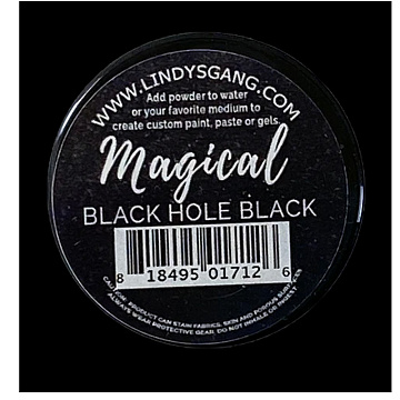 Сухая краска сияющая "Black Hole Black Magical" (Lindy's)