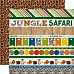 Набор бумаги 30х30 см с наклейками "Jungle safari", 12 листов (Echo Park)