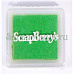 Подушечка чернильная пигментная 2,5x2,5 см, цвет светло-зеленый (ScrapBerry's)