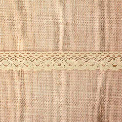 Кружево вязаное "Сетка ажурная", ширина 2,5 см, длина 0,9 м, цвет бежевый