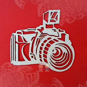 Чипборд "Фотоаппарат", 7х6,5 см (Scrapiki)