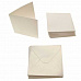 Набор заготовок для открыток 7,6х7,6 см "Перламутровые белые" (DoCrafts)