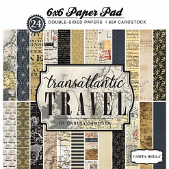 Набор бумаги 15х15 см "Transatlantic travel", 24 листа