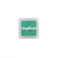 Подушечка чернильная пигментная 2,5х2,5 см, цвет мерцающий зелёный (ScrapBerry's)