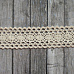 Кружево вязаное "Ракушка. Узкое" ширина 3,4 см, длина 1 м, цвет бежевый