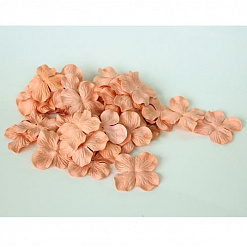 Набор больших гортензий "Розово-персиковый темный 2", 10 шт (Craft)