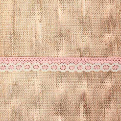 Кружево вязаное "Цветочки", ширина 1,5 см, длина 0,9 м, цвет розовый
