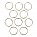 Набор колец для альбома "Серебро", диаметр 4,5 см, 10 шт (АртУзор)