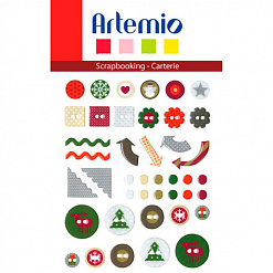 Набор эпоксидных наклеек "Новогоднее приключение" (Artemio)