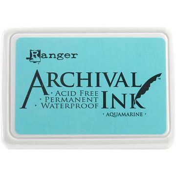 Водостойкая перманентная подушечка Archival Ink Aquamarine Аквамарин (Ranger)
