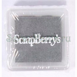 Подушечка чернильная пигментная 2,5x2,5 см, цвет серый (ScrapBerry's)