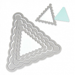 Набор форм-трафаретов для вырубки "Резные треугольники" (Sizzix)
