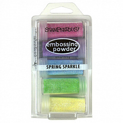 Набор пудры для эмбоссинга "Spring sparkle", 5 цветов (Stampendous)