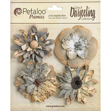 Набор объемных цветочков "Признание. Бежевый кварц" (Petaloo)