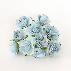 Букет кудрявых роз "Голубые", 10 шт (Craft)