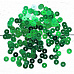 Набор круглых плоских пайеток "Зеленые"