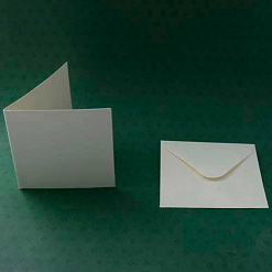 Набор заготовок для открыток 7,6х7,6 см "Кремовые" с конвертами (DoCrafts)