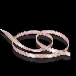 Лента атласная "Золотые нити. Нежно-розовая", ширина 0,6 см, длина 23 м (АртУзор)