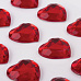 Набор страз на клеевой основе "Сердечки красные", 1,6 см, 18 шт (Остров сокровищ)