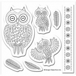 Набор резиновых штампов "Owl folk. Совы" (DoCrafts)