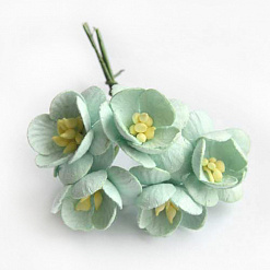 Букет цветочков вишни "Мятные", 5 шт (Fleur-design)