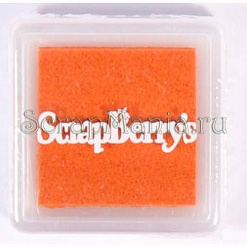 Подушечка чернильная пигментная 2,5x2,5 см, цвет оранжевый (ScrapBerry's)