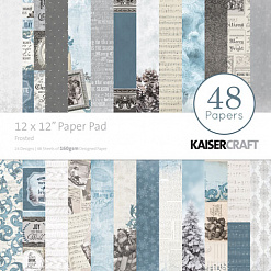 Набор бумаги 30х30 см "Frosted", 48 листов (Kaiser)