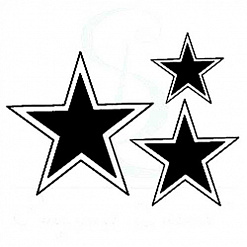 Набор штампов "Три звезды" (Студия "Елена")