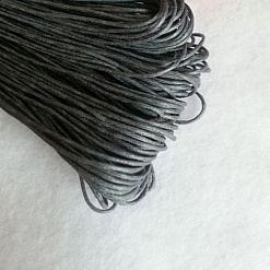 Шнур вощеный, цвет серый, диаметр 0,1 см, длина 10 м
