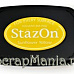 Подушечка чернильная универсальная StazOn, размер 96х67 мм, цвет подсолнух
