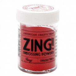 Пудра для эмбоссинга ZING "Rouge. Красный" (American Crafts)